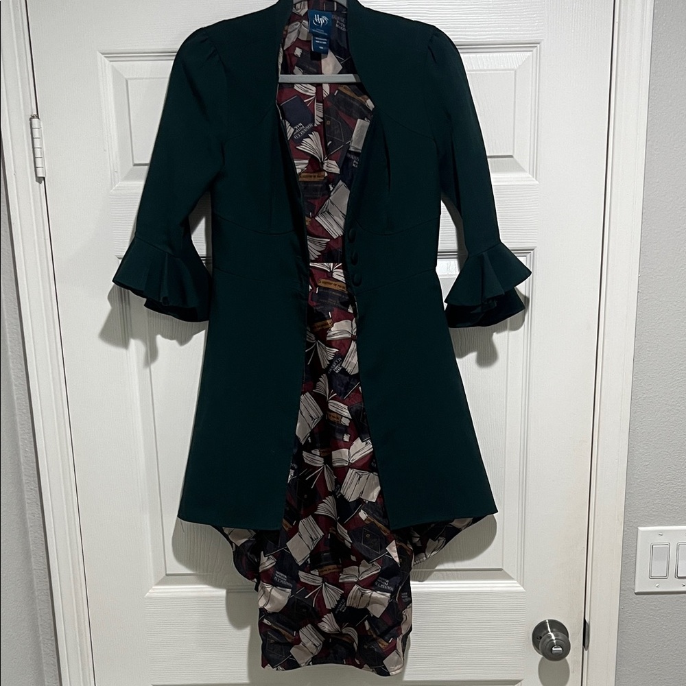 Harry Potter Dark Green Ruffle Sleeve Coat
